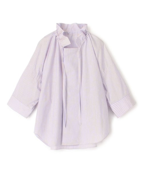 コットンブロード ギャザーブラウス 