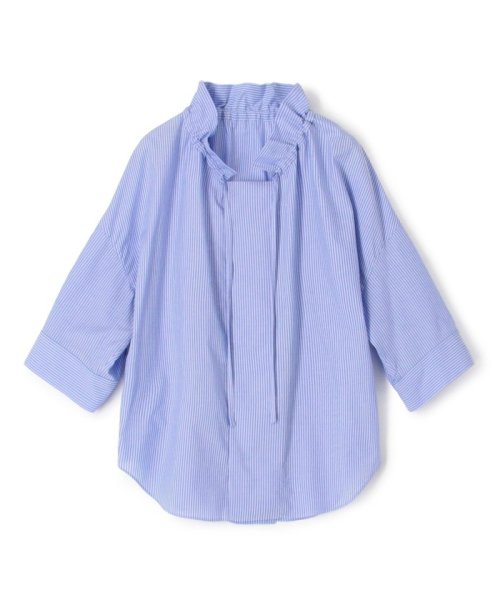 コットンブロード ギャザーブラウス 