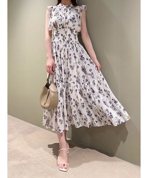 WEB限定サイズあり】Sustainableバイカラープリーツワンピース  