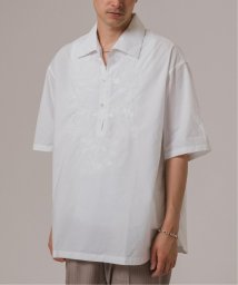 EDIFICE(エディフィス)/india made ポプリン スキッパーシャツ/ホワイト