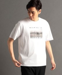 MONSIEUR NICOLE(ムッシュニコル)/Landscape Graphic 半袖Tシャツ/09ホワイト