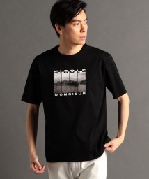 MONSIEUR NICOLE(ムッシュニコル)/Landscape Graphic 半袖Tシャツ/49ブラック