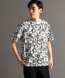 MONSIEUR NICOLE(ムッシュニコル)/ボタニカルプリント 半袖Tシャツ/09ホワイト