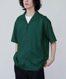coen/リネンライクプリントオープンカラーシャツ/506170431