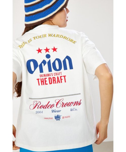 RODEO CROWNS WIDE BOWL(ロデオクラウンズワイドボウル)/Orion Beer Tシャツ/O/WHT1
