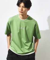 THE SHOP TK/【接触冷感】ポンチフェイクレイヤードTシャツ/506248393