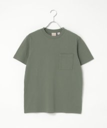 VENCE　EXCHANGE(ヴァンス　エクスチェンジ)/Goodwear グッドウェア ポケ付きTシャツ/グリーン