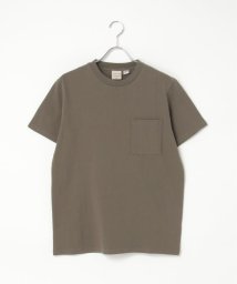 VENCE　EXCHANGE(ヴァンス　エクスチェンジ)/Goodwear グッドウェア ポケ付きTシャツ/ブラウン