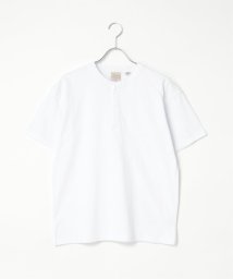 VENCE　EXCHANGE(ヴァンス　エクスチェンジ)/Goodwear グッドウェア ヘンリーネックTシャツ/ホワイト