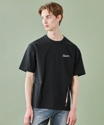 BLACK LABEL CRESTBRIDGE(BLACK LABEL CRESTBRIDGE)/【WEB限定】ヘビーウェイトキャリーポケットTシャツ/ブラック