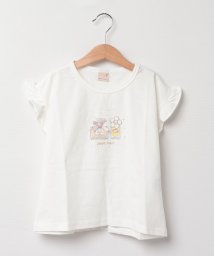 petit main(プティマイン)/【プティプラ】GIRLS半袖Tシャツ(2)/オフホワイト