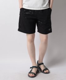 VacaSta Swimwear(men)(バケスタ　スイムウェア（メンズ）)/【REEBOK】総柄ストレッチハーフパンツ/ブラック
