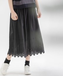 nop de nod/リネンコットン裾刺繍スカート/506241763