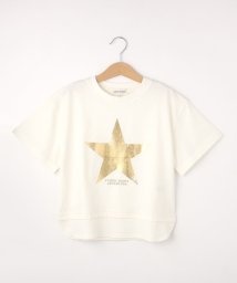 SHOO・LA・RUE(Kids) /裾レイヤード箔プリントTシャツ/506255546