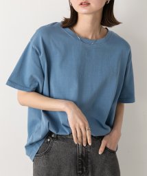 ad thie(アドティエ)/【2024SS新作】ヴィンテージライク　ピグメントTシャツ/ブルー
