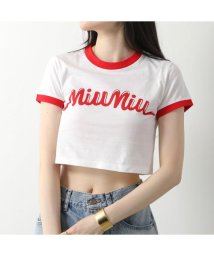 MIUMIU/MIUMIU Tシャツ MJN520 14ES 半袖 ロゴT/506256143