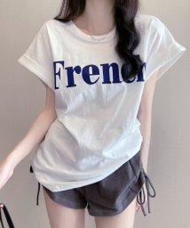 Grandeir/フレンチスリーブロゴTシャツ/506256537