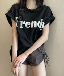 Grandeir/フレンチスリーブロゴTシャツ/506256537