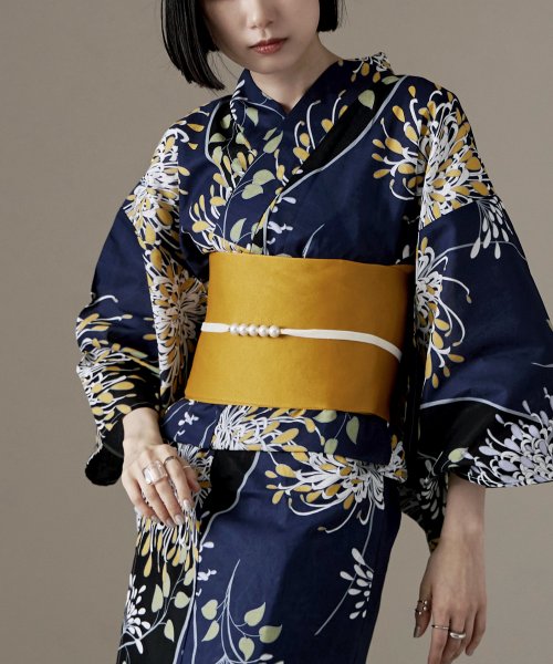 A33 半幅帯 浴衣帯秋色ワンコ和柄綿100%
