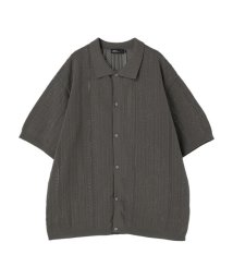 CRAFT STANDARD BOUTIQUE/半袖オープンワークニットシャツ/506260361
