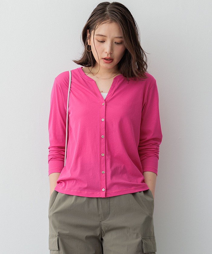 LOHEN ピンク Tシャツ新品　梅田阪急限定カラー ピンク系｜カットソー・Tシャツ｜23区 (Lサイズ)(ニジュウサンク