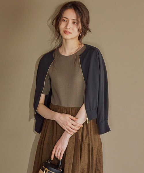 【SLOW/一部店舗限定】シアー ブルゾン 