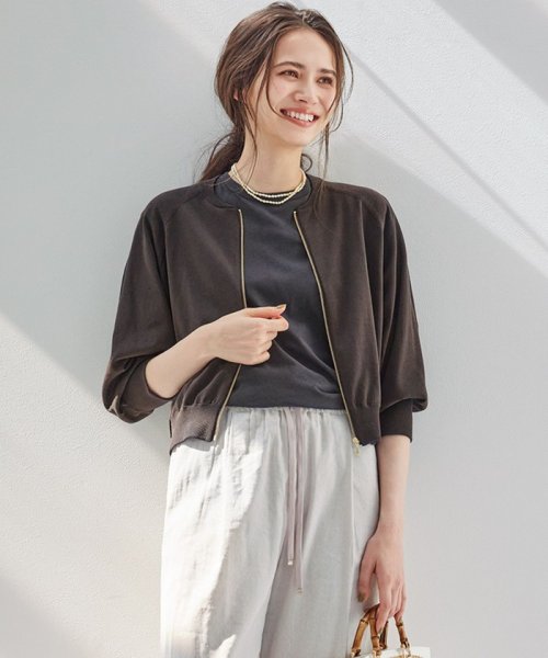 【SLOW/一部店舗限定】シアー ブルゾン エムケーミッシェルクラン/ダブルフェイス着流しカーディガン/洗える T1534719627(11655円)