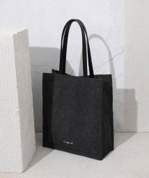 UNGRID bag(アングリッド　バッグ)/ウォッシュド　コットンキャンバス　ラージトートバッグ/BLK