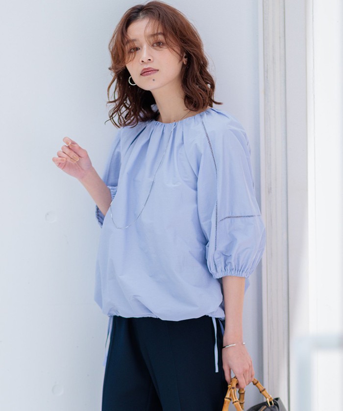 洗える】シャルマンエンブロイダリー ブラウス(506265671)｜阪急百貨店