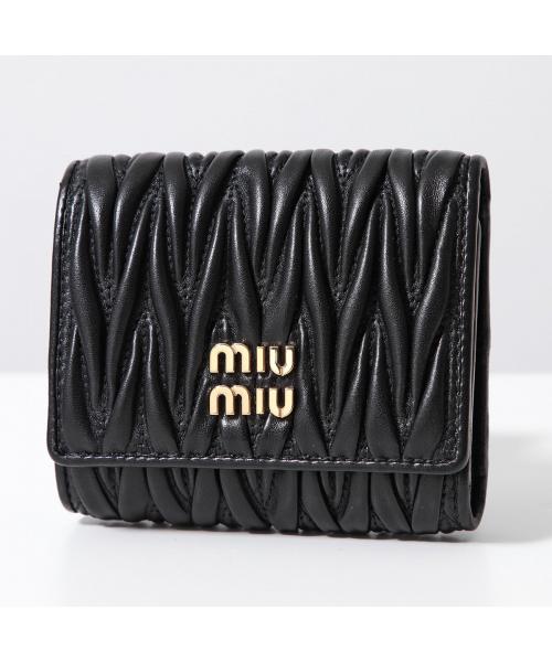 MIUMIU 三つ折り財布 MATELASSE マテラッセ 5MH033 2FPP(506267660 