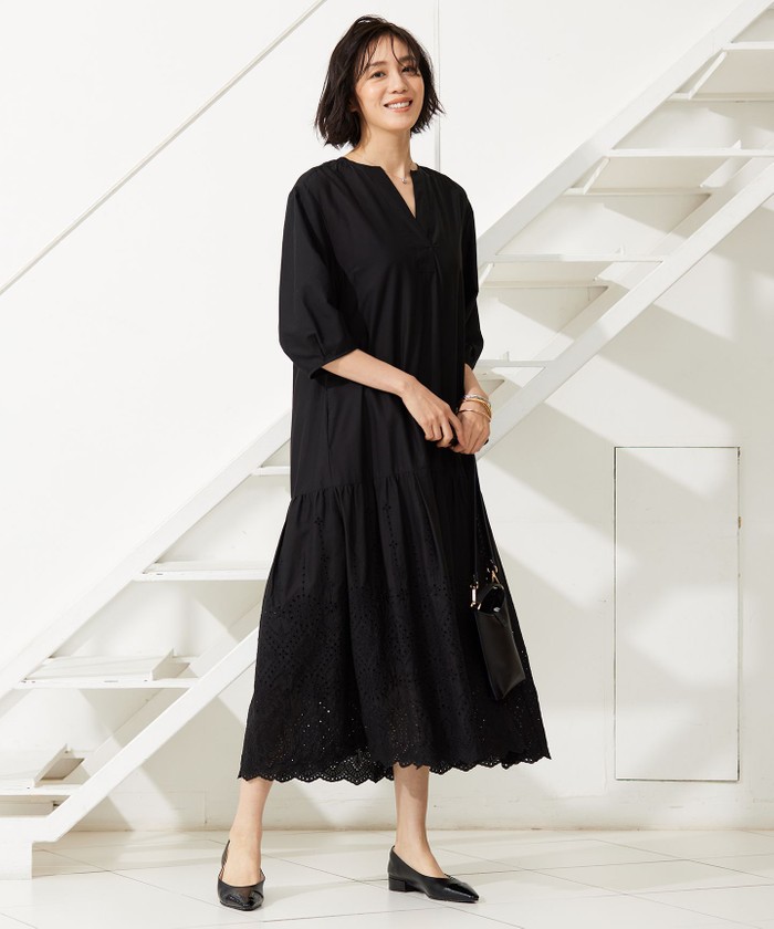 カタログ掲載・洗える】エンブロイダリーローン ワンピース(506267996