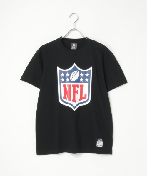 VENCE　EXCHANGE(ヴァンス　エクスチェンジ)/NFL シールドTシャツ/ブラック