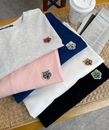 NICE CLAUP OUTLET(ナイスクラップ　アウトレット)/【WEB限定】トラサガラワッペンTシャツ ゆったり/ピンク