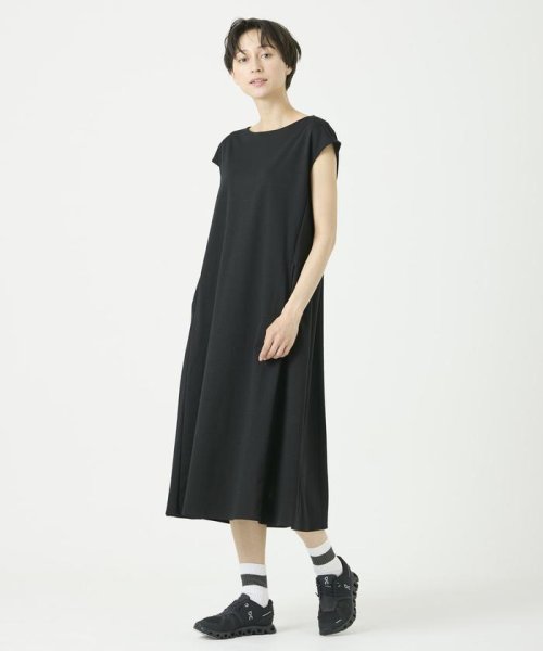 スーピマコットンフレンチスリーブワンピース 