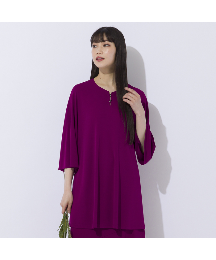 美品/リリアンビューティー Liliane Burty ブラウス 表記 L 11号 相当 古着 薄紫 レディース 春 夏 トップス 長袖 薄手 とろみ感 ゆったり Liliane Burty #anc リリアンビューティ LilianeBurty シャツ