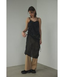 BLACK BY MOUSSY/shirring organdy dress/506269473