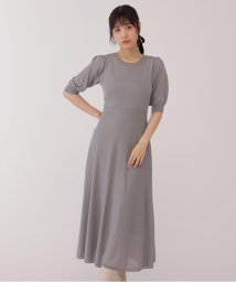 JILL by JILL STUART(ジル バイ ジル スチュアート)/◆バックリボンシアーニットワンピース/グレー