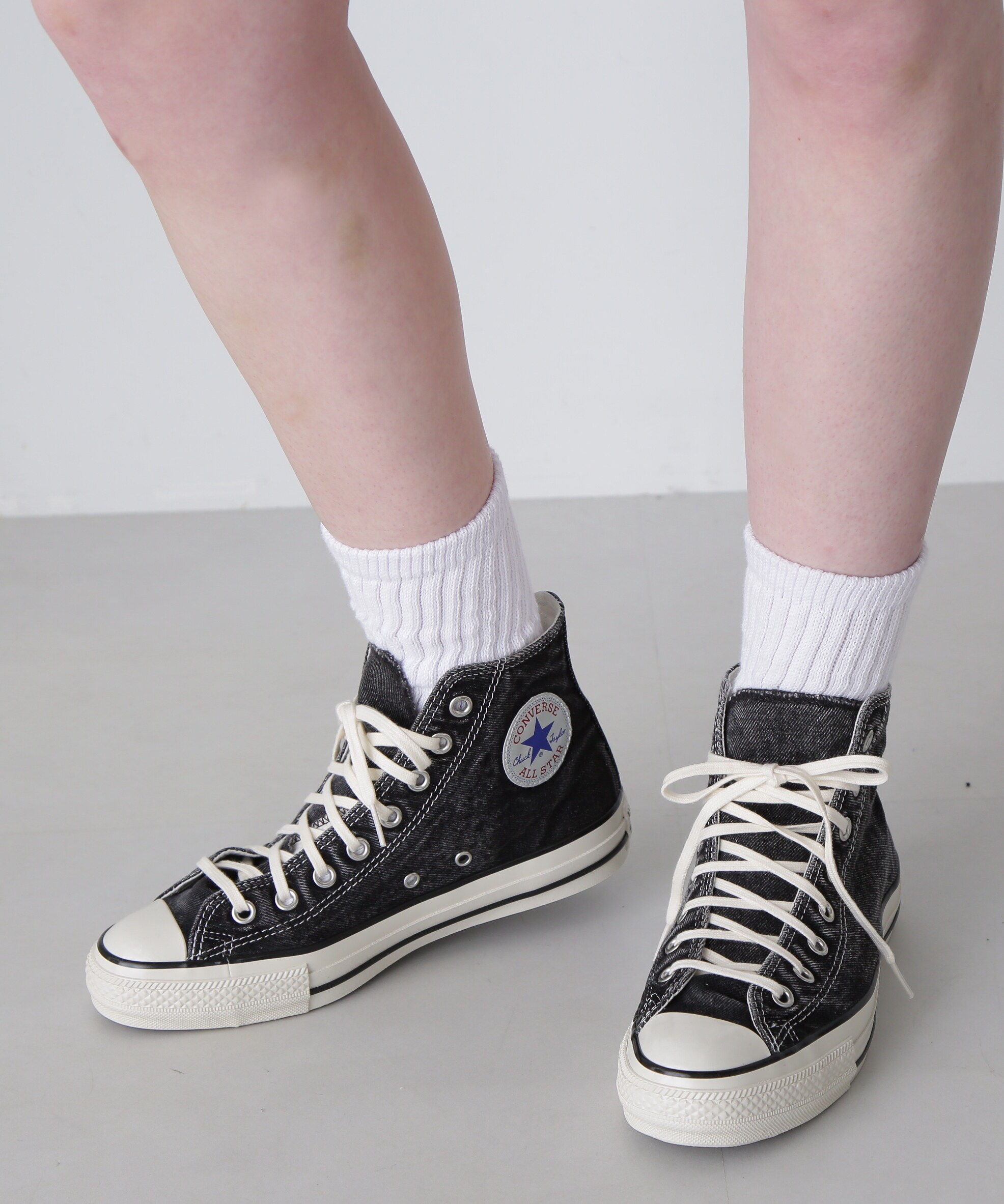 ②☆コンバース ALL STAR US AGEDDENIM HI 26.5cm｜靴