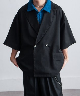 Nilway/oversize halfsleeve tailored jacket/オーバーサイズハーフスリーブテーラードジャケット/506270988