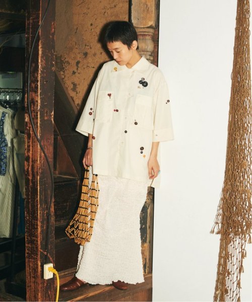 【YOU LOOK GOOD×JS】シュリンククロスマーメイドスカート YOU LOOK GOOD×JS チープなものもブランドものも それに価値があるかどうかは自分の心が決めること 年齢や性別 固定概念に左右されず 着たいものを