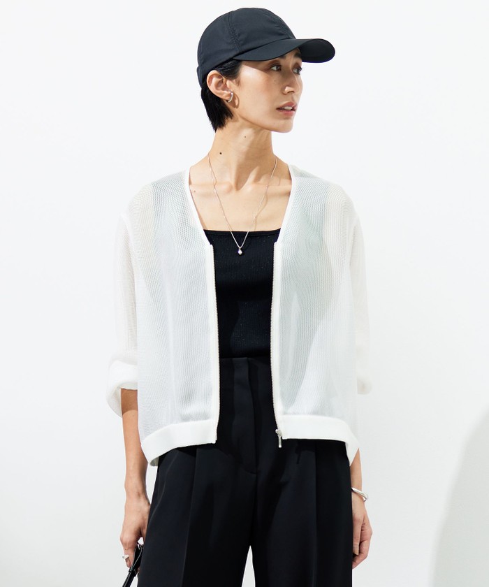 ICB 【洗える】Ta/Peメッシュ ブルゾン 洗える】Ta/Peメッシュ ブルゾン(506273558)｜阪急百貨店公式