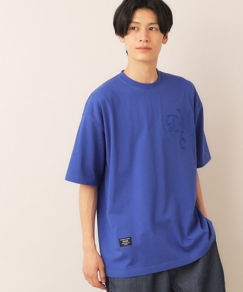 Dessin(デッサン)/刺繍Tシャツ/ブルー（092）