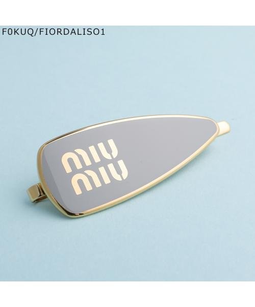 MIUMIU ヘアピン 5IF147 2F6T ロゴ ヘアクリップ MIUMIU ヘアピン 5IF147 2F6T ロゴ