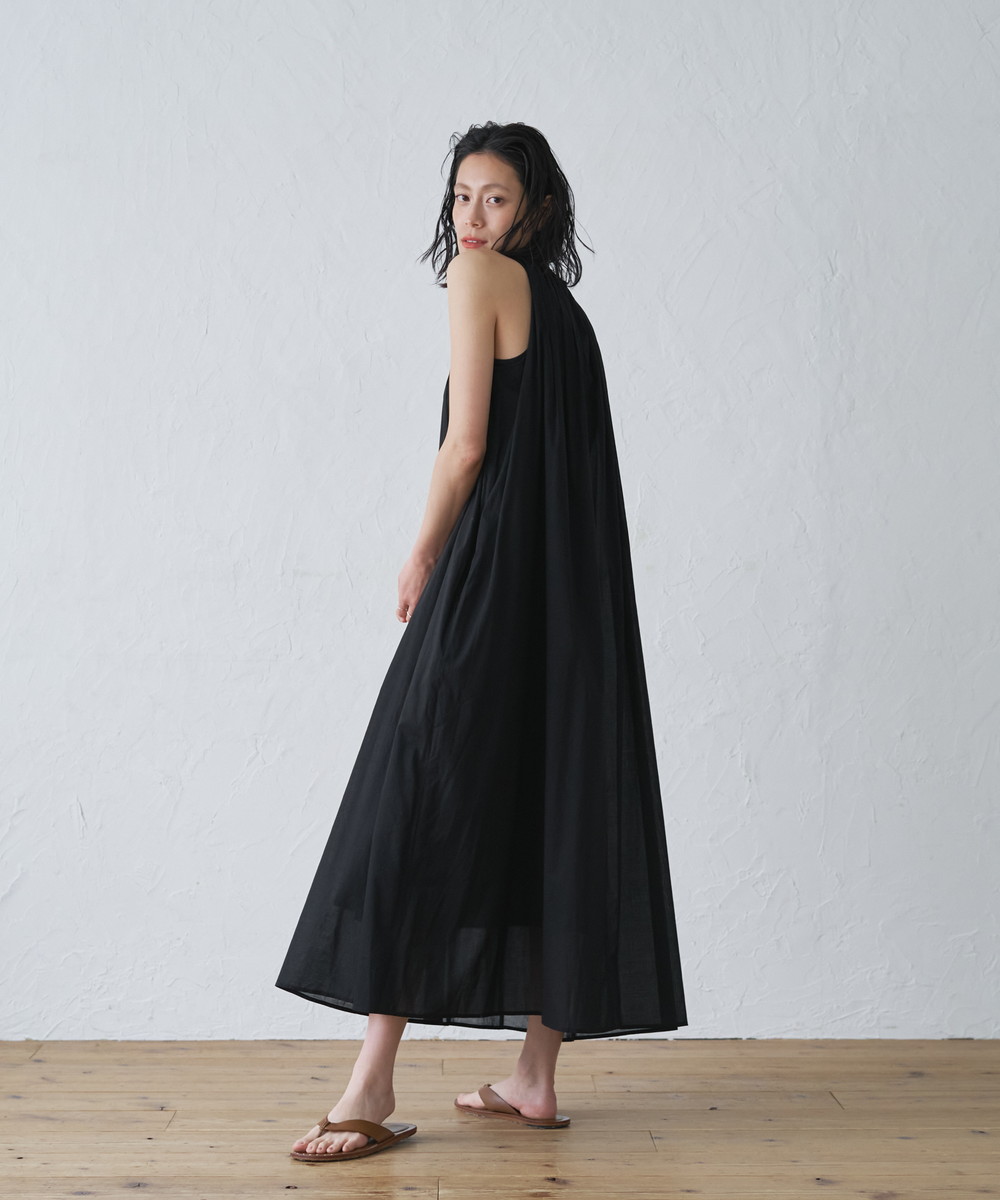 audrey ワンピース ノースリーブ 花柄 フローラル M相当 レディース