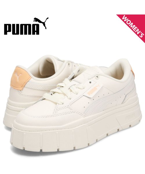 PUMA(PUMA)/PUMA プーマ スニーカー ウィメンズ メイズ スタック ソフト レディース 厚底 WOMENS MAYZE STACK SOFT WINTER ホワイト 白/その他