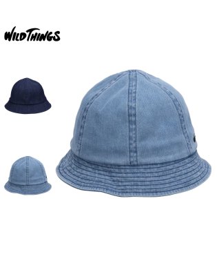 WILD THINGS/WILD THINGS ワイルドシングス ハット 帽子 デニムメトロ メンズ レディース ナノテックス加工 DENIM METLO HAT ネイビー ブルー W/506274057