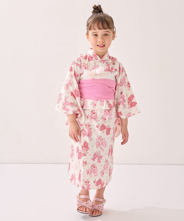 フリルいっぱい大人用浴衣ドレス セパレート ミニ丈 地雷系