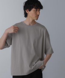nano・universe(ナノ・ユニバース)/WEB限定/アンチスメル ルーズクルーネックTシャツ 半袖/グレージュ3