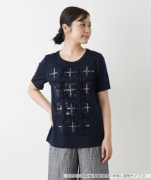 Leilian/フリル刺繍半袖Tシャツ【THE NEW】【Leilian WHITE LABEL】/506104484
