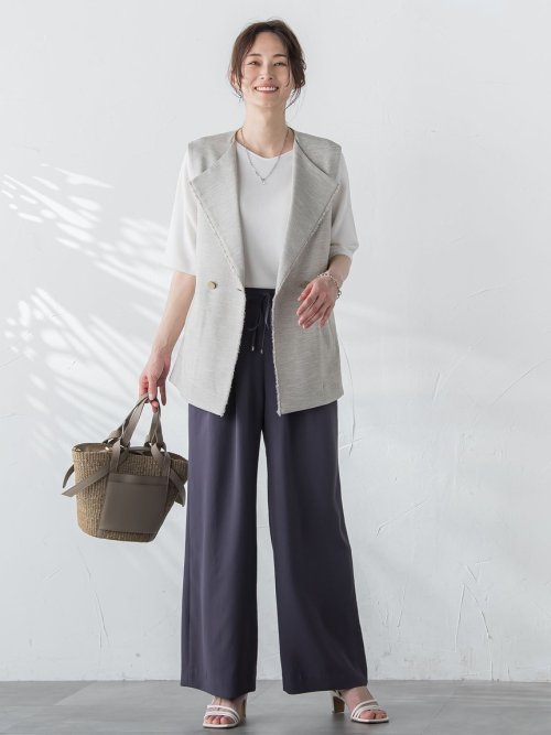 KIRERIイージーワイドパンツ≪洗濯機で洗える≫ 